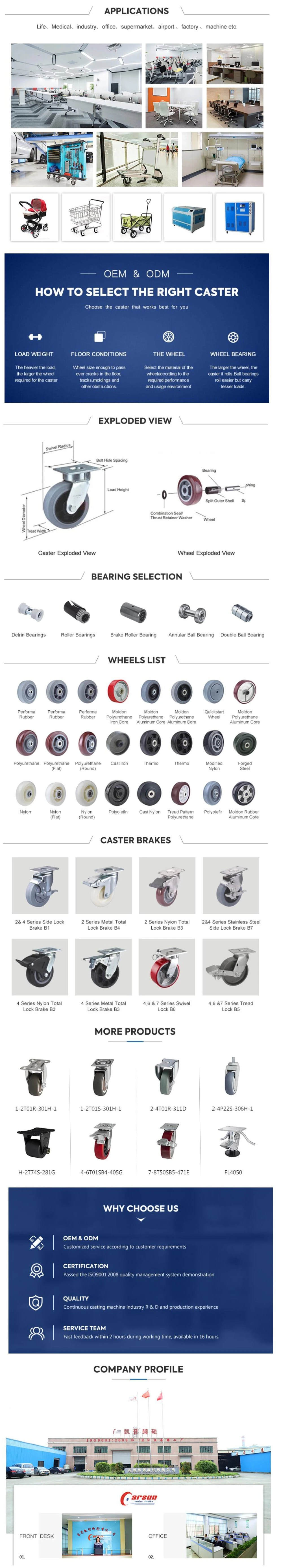 Factory Price Light Medium Heavy Duty Swivel Caster Supplier