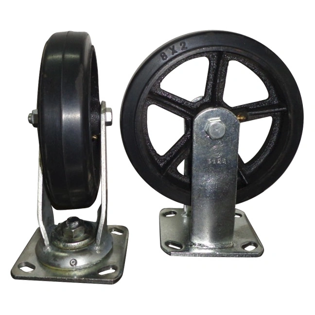 Industrial Medium Heavy Duty Rubber Caster