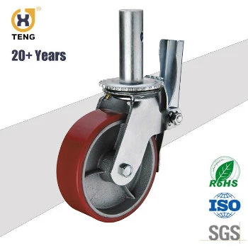   5 Inch Heavy Duty Swivel PU Scaffolding Caster