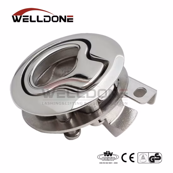 2-дюймовая морская напольная защелка из нержавеющей стали, поворотный замок с крылом для палубы лодки и яхты