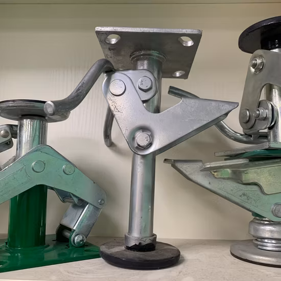 Wbd Оптовая продажа педальный замок 300 кг Высокое качество Американский напольный замок для тележки с поддонами для колес 125 мм