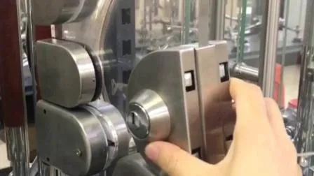 Замок пола двери закаленного стекла SS304 с компьютерным ключом